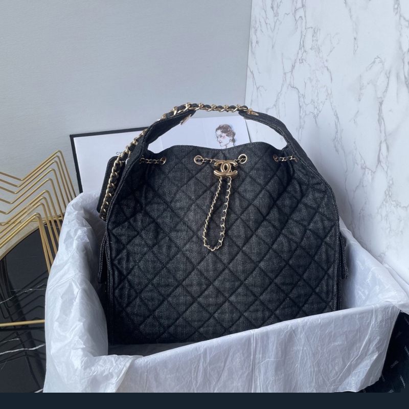 Ch*el top handle bags